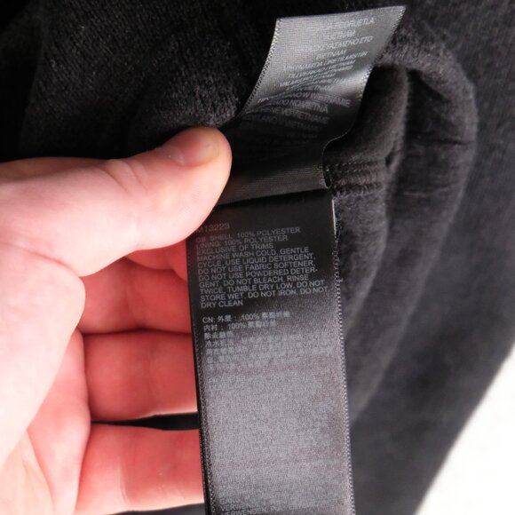 Marmot Jacket Womens Small Black Mountain Works Knit Fleece Lined Full Zip - Picture 8 of 9